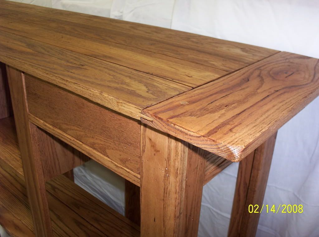 Distressed Sofa Table by ToddE woodworking community