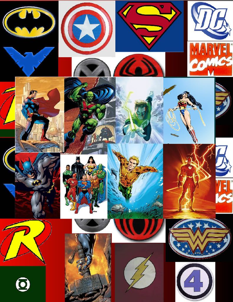 Superhero symbols and Justice League Pictures, Images and Photos