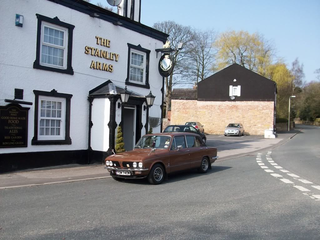 1967 Triumph Vitesse in signal Red 1980 dolomite 1850 HL russet 2004 MG ZT