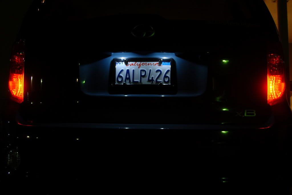 license plate lights Scion xB Forum