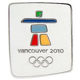 2010 Winter Olympics Stone Logo Collectible Pin