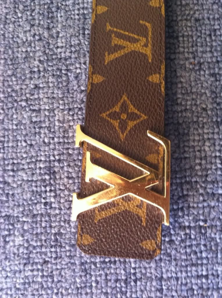 Authenticity Check on Louis Vuitton Monogram Belt with Gold LV Buckle - AuthenticForum