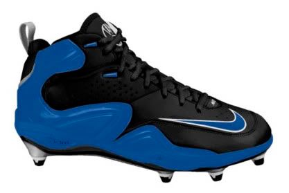 Chris's Cleats: Nike Air Merciless D, Black with Blue Pictures, Images and Photos