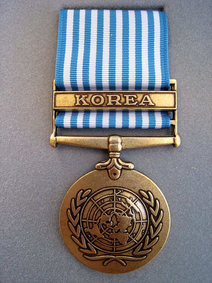 GENUINE AUSTRALIA / USA UN KOREA KOREAN WAR SERVICE MEDAL IN