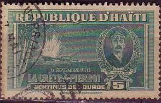 Sello de correos haitiano sobre el incidente, emitido en 1943