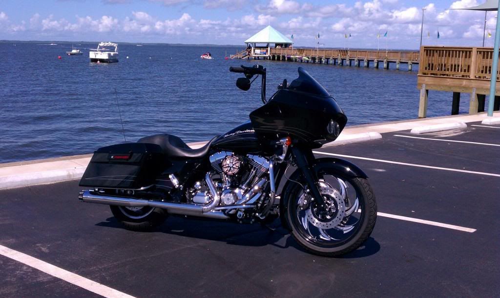 14'' Yaffe Monkey Bars Black Like New Road Glide