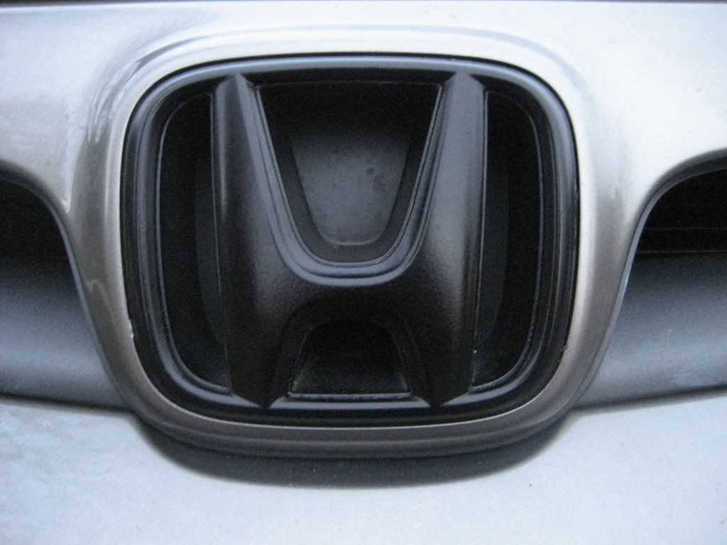 Matte black honda emblems #7