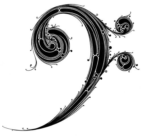 In particular, this bass clef.