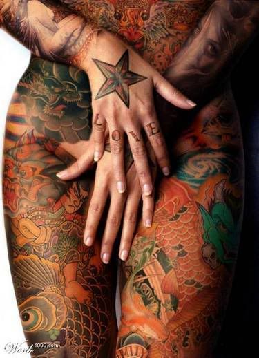 hot tattooed chicks Pictures Images and Photos