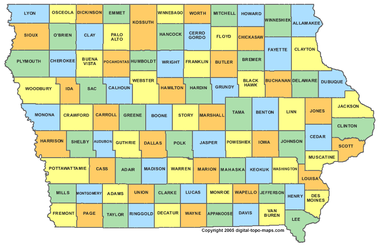 map of iowa with cities. pictures images Iowa Cities