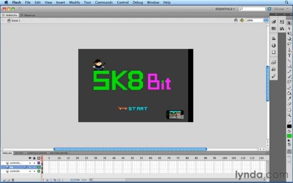 Lynda.com Flash Profesional CS5 - Creating a Simple Game for iOS Devices