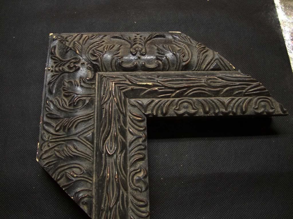 NEW antique wide wood ornate picture frame moulding