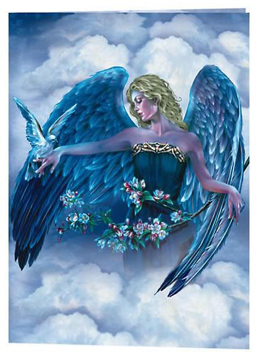 angel with birds Pictures, Images and Photos