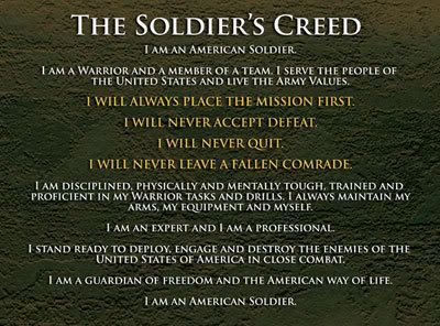 Soldiers Creed Background