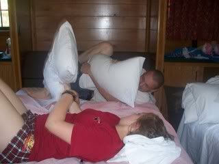 Disney 2008 Family bonding with pillows