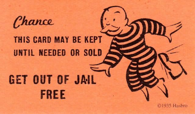 Get out of jail free card Pictures, Images and Photos