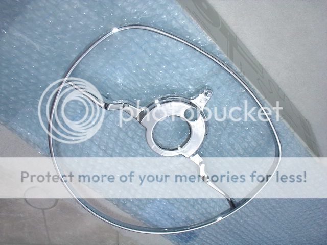 Original W113 280SL Mercedes Benz Steering Wheel Chrome Horn Ring New MIB