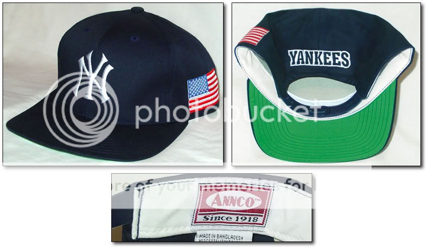 Vtg ANNCO Snapback Hat NEW YORK YANKEES NY starter jacket jersey 