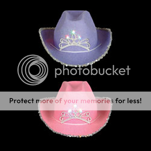 CHILD BLINKING TIARA COWBOY HAT *¨* COWGIRL PARTY  