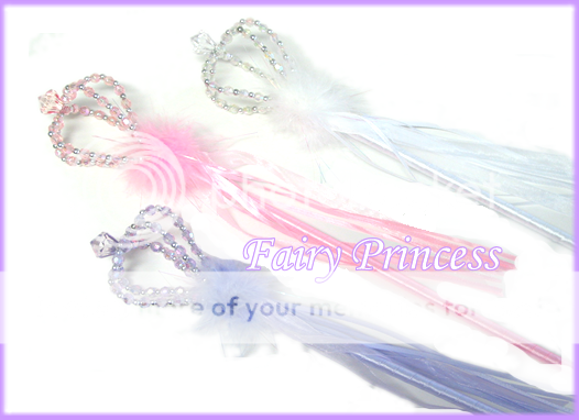 Cute item These beaded wands approximately 17 long with big diamond 