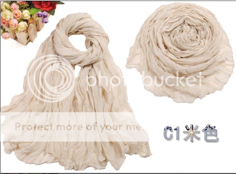 Hot Women Colorful Cotton Linen Solid Color Long Size Extra Wide Shawl Scarf