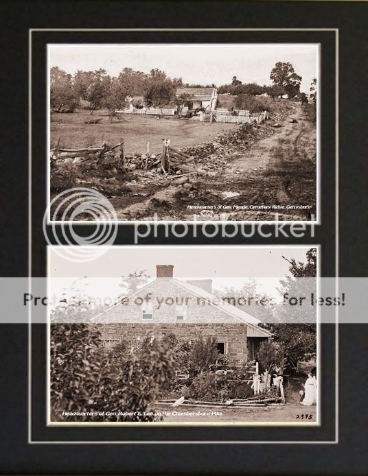 Battle of Gettysburg Photographs General Meade & Lee  