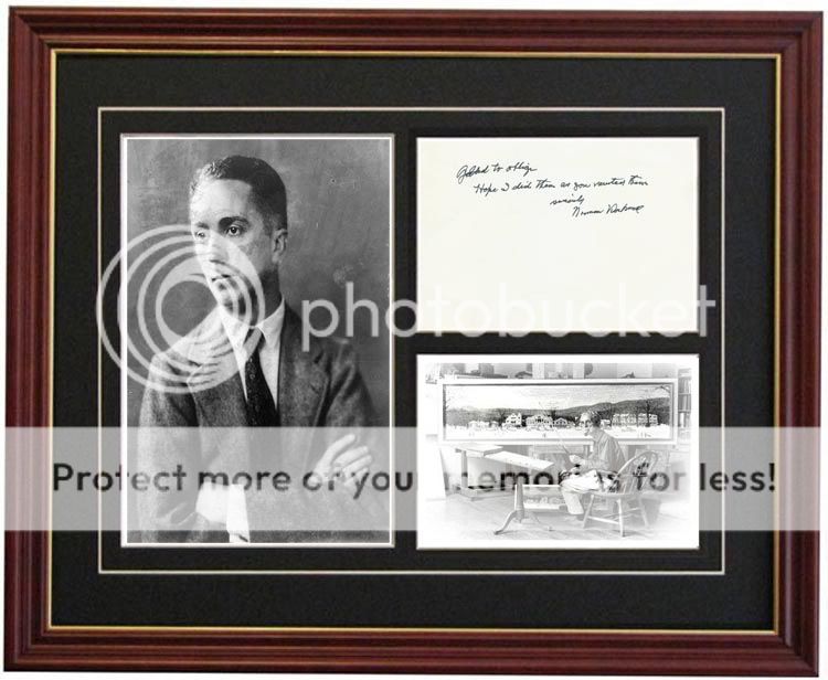 Norman Rockwell Print Signature Autograph Signed Letter  