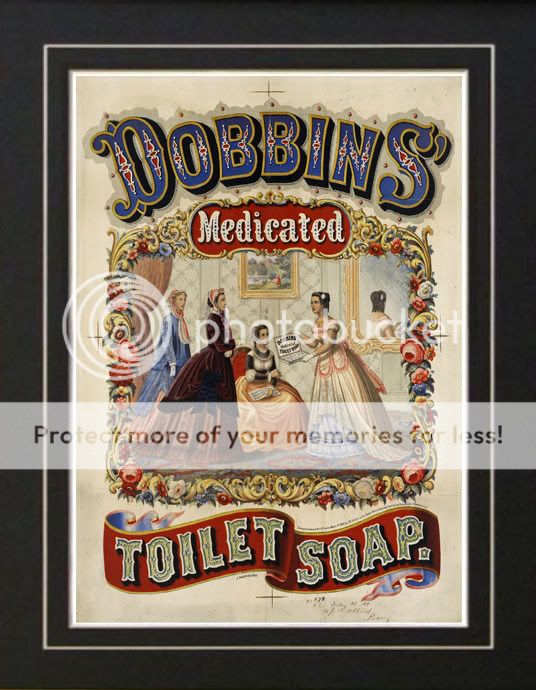 1869 Vintage Toilet Soap Bathroom Medical Poster Ad  