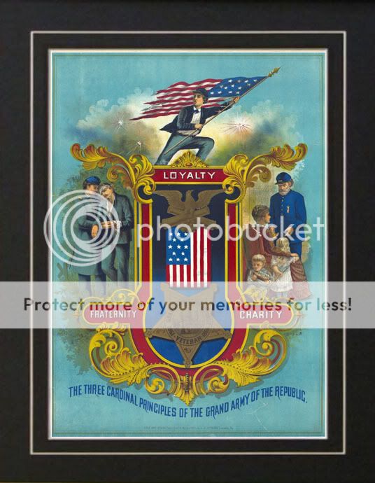 GAR Grand Army of the Republic Civil War Veteran Poster  